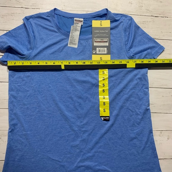 New Kirkland Signature Blue Active Tee Sz. S - Picture 8 of 8